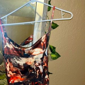 Size Small Victorian Era Art Rouched Midi Dress